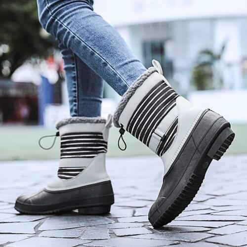 TUINANLE Winter Snow Boots Women 2021 New Mid-Calf Size 36-42 Platform Boots Non-slip Female Shoes Warm Lace-up Booties Shoes