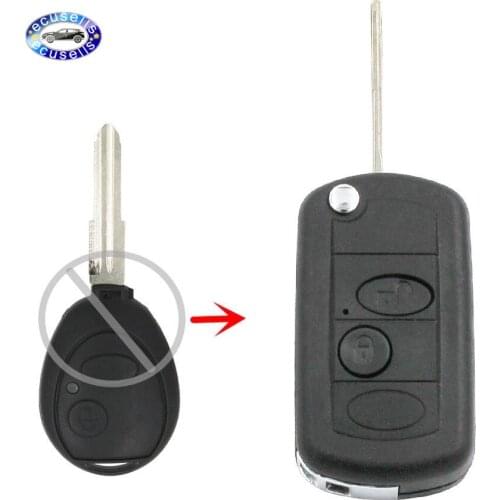 1PC,5PCS, 10PCS, 2 Button Remote Key Fob Case Conversion Folding KIT for Land Rover Discovery 2