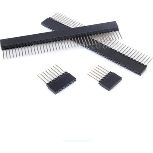 10pcs 2.54mm 4/6/8/10 Pin Stackable 14mm Long Legs Female Header For Arduino Shield