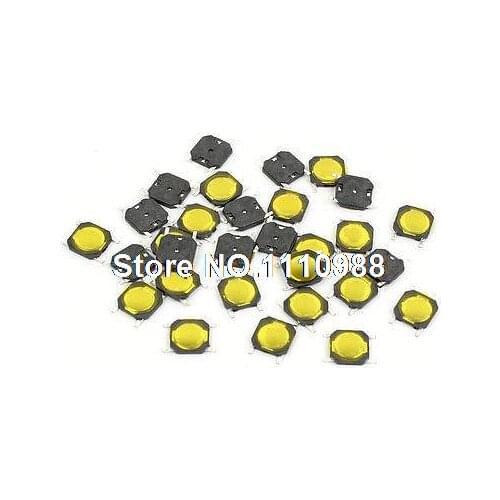 30 Pieces 4mmx4mmx0.8mm SMD Momentary 4 Pins Terminals Tact Tactile Micro Switch