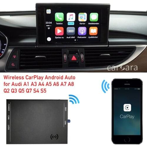 IPhone carplay adapter android auto interface for 2012-2018 A6 A7 C7 MMI radio screen work with iPhone android phone airplay ios