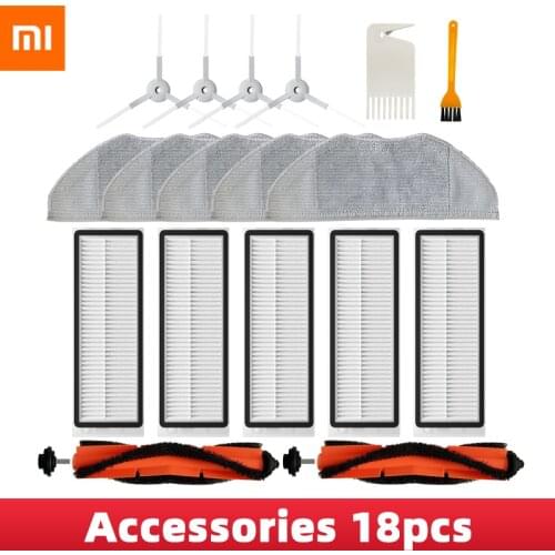 Vacuum cleaner Accessories for Xiaomi Mijia G1 Side Brush Filter Kits Mop Cloth Roll Brush Hepa Filter Spare Parts