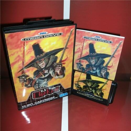 Chakan EU Cover with Box and Manual For Sega Megadrive Genesis Video Game Console 16 bit MD card