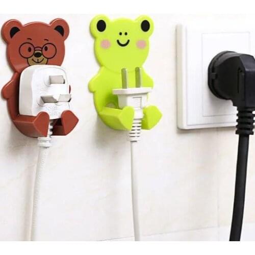 Plug Holder Waterproof Cord Support Storage Rack Bracket Wall Mounted Hook Ultifunctional Hook