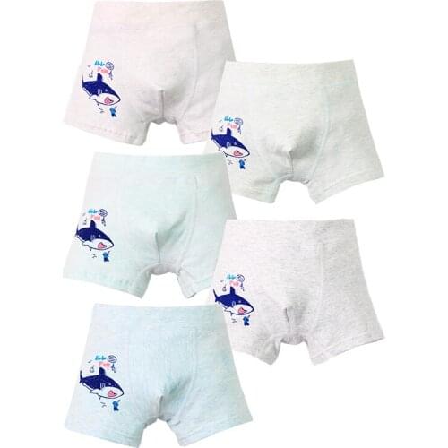 4Pieces Boys Children Panties 95%Cotton Kids Boy Underwear 2-3-4Year Boy Boxer Shorts