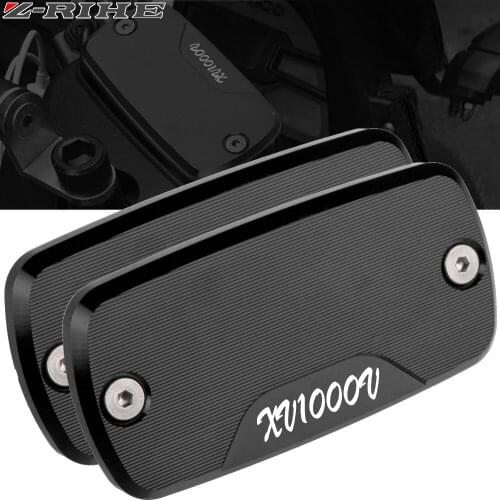 FOR HONDA XV 1000V 2006 2007 2008 2009 2010-2014 New Motorcycle CNC Aluminum Front Brake Reservoir Fluid Tank Cover Oil Cap