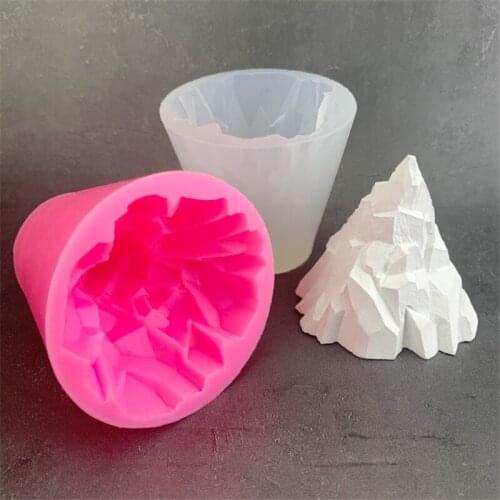 Iceberg Shape Cake Mold Ice Cream 3D Snow Mountain Volcano Hand DIY Fondant Mould Baking Sugar Craft Mold
