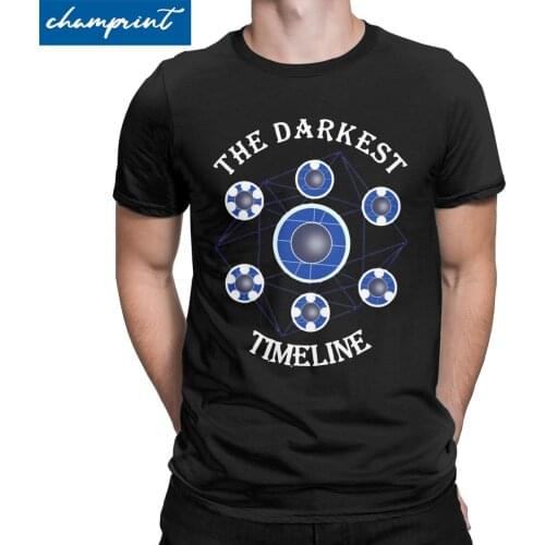 Casual The Darkest Timeline Community Tv Show T-Shirt for Men Crewneck Pure Cotton T Shirts Short Sleeve Tees Plus Size Tops