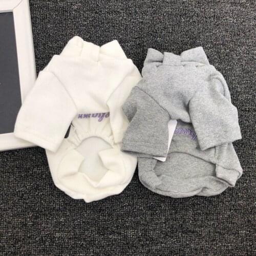 Cotton Dog T-shirt Autumn Winter Dog Clothes Hoodies Cat Yorkshire Clothing Pomeranian Poodle Schnauzer Costume Pet Outfit Coat