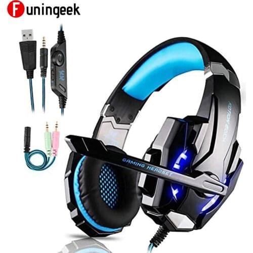 G9000 Wired Headphone Noise Cancelling Over Headphones with Mic Earphone Gaming Headset For Video Game PS4 PC Xbox One Laptop