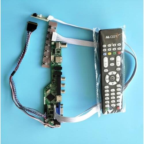 Kit for LP156WH3(TL)(A3) remote VGA 40pin LVDS 15.6" TV AV Controller board driver Screen panel LCD LED HDMI USB 1366X768