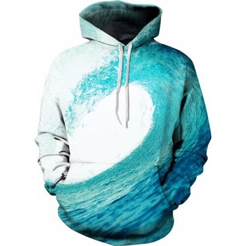 PLstar CosmosHot Sell Sea Waves Sweatshirt Men/Women 3d Hoodies Print Blue Waves Hooded Hoody Brand Hoodies Tracksuits Tops