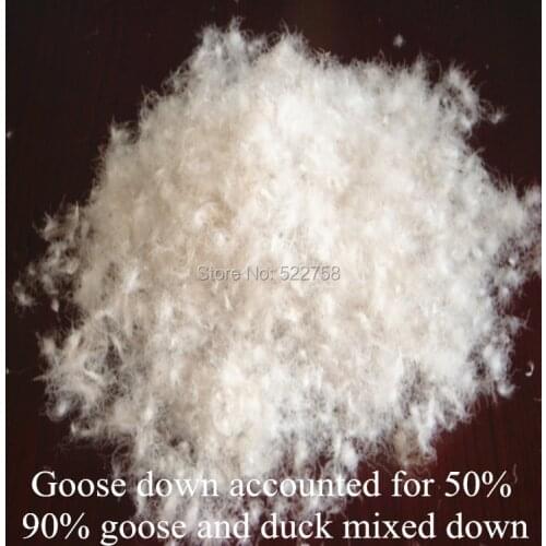90% white goose & duck mixed down/ goose accounted for 50% /fill power 700/comforter and jacket filler/ 5 oz price