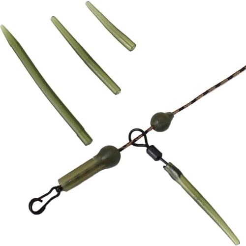 20PCS Carp Fishing Accessories Anti Tangle Sleeves Hook Sleeve for Hair Rig Carp Coarse Fishing Tackle