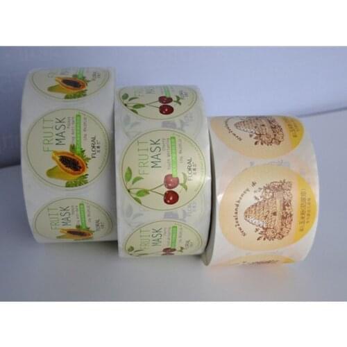 PVC labels printing adhesive stickers, printed logo sticker, plastic pvc label