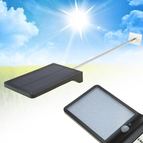 3.2V 3.5W 36 LED 450LM Solar Powered Energy PIR Motion Sensor Wall Lamp Adopted Human Infrared Induction Technology Sensitive