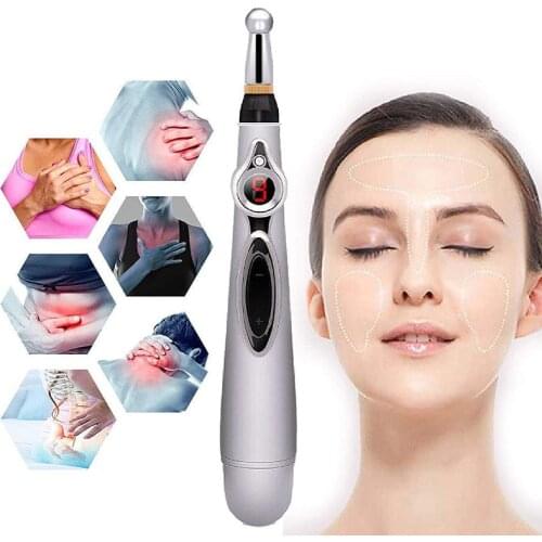 Newst Electronic Acupuncture Pen Body Massage Pen Electric Meridian Laser Therapy Instrument Energy Pen Relief Pain Tools