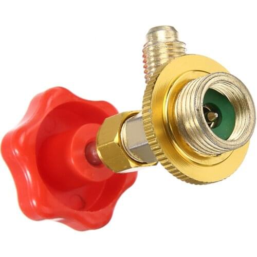 For Open Valve R134a Refrigerante Bottle Opener Air Conditioner Tools Refrigerant Can Opener R134a M14 / 1/4" Leak-proof Switch