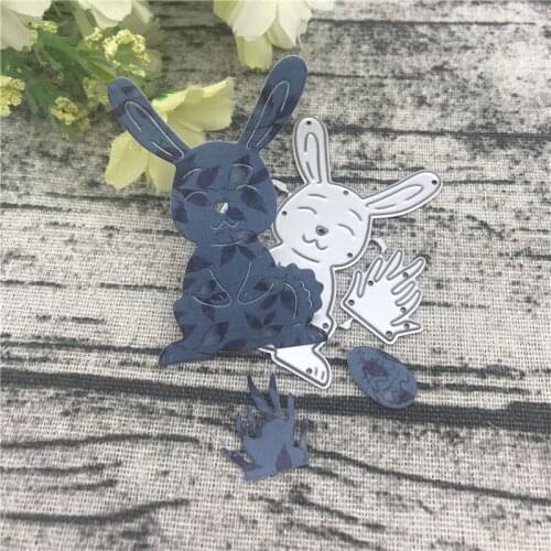 Easter rabbit eggs Metal Cutting Dies For DIY Scrapbooking Album Embossing Paper Cards Decorative Crafts