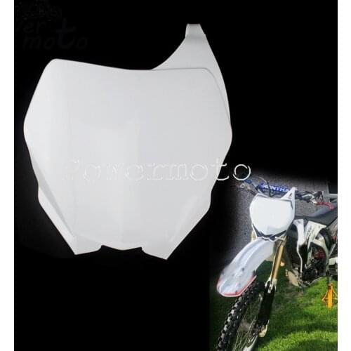 Motocross Plastic Front Number Plate for Yamaha YZ125 YZ250 YZ250F YZ450F WR250F WR450F YZ YZ-F WR WR-F 125 250 450 2006-2014