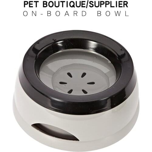 Pet Car Drinker Blow Splash-Proof Not Wet Mouth Anti-slip Floating Water Bowl Anti-overturn Portable Dog Waterer Food Container