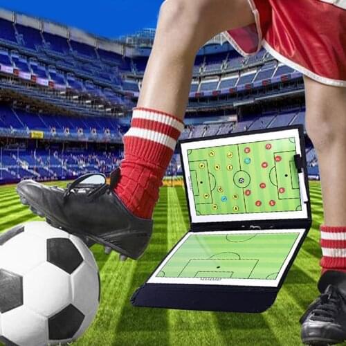 1set Foldable Magnetic Tactic Board Soccer Coaching Coachs Tactical Board Football Game Football Training Tactics Clipboard Hot