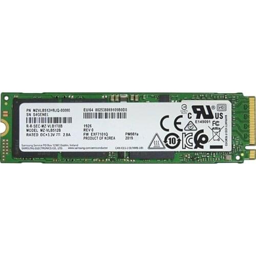 SAMSUNG M.2 SSD PM981A 256GB 512GB 1TB Internal Solid State Drives M2 NVMe PCIe 3.0 x4 Laptop Desktop SSD with HeatSink