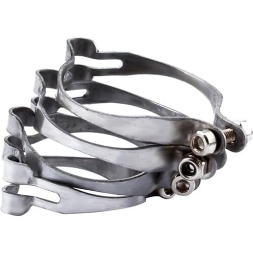 Stainless Steel Vintage Clamp On Top Tube Brake Cable Guide Clip 25.4 /28.6 /31.8 /34.9mm Bke Clips Cable Mounting Pipe Clamp