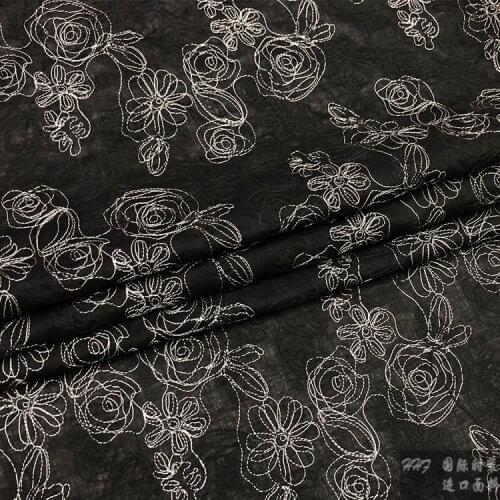 Embroidery, cotton and linen fabrics, handmade DIY, summer and summer shirts, embroidered fabrics, imported fabrics