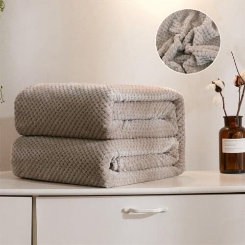 YanYangTian Fleece Flannel Blanket Bedspread on the Bed Adult Throw Blankets Winter Warm Sofa Cover