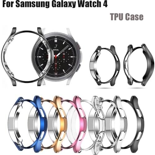 Screen Protective Watch Case For Samsung Galaxy Watch 4 Classic 42MM 46mm Full Protector Cover Shockproof TPU Transparent Shell