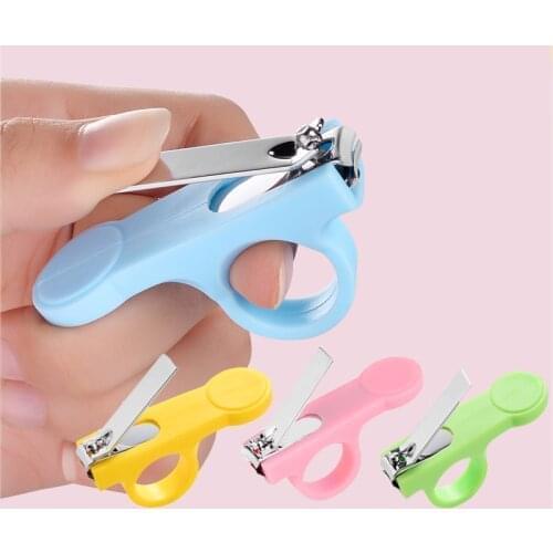 Baby Safety Nail Clipper 1Pcs Finger Trimmer Scissor Non-slip Buckle Portable Mini Manicure Cutter Nail Scissors Baby Nail Care