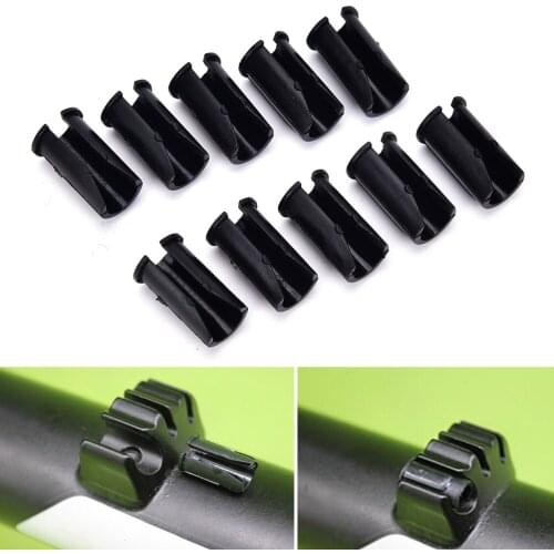 10pcs Bike Disc Brake Cable Sets Pipe Line Deduction transmission Pipe C type Buckle Snap Clamp line pipe buckle Tubing buckle