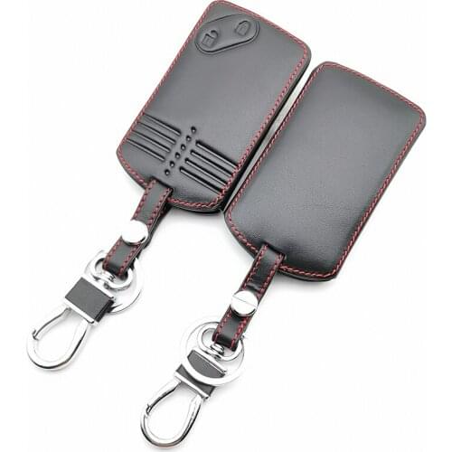 2 Buttons Car Key Card Genuine Leather Shell Fob Case Cover for Mazda 3 5 6 8 M8 CX-7 CX-9 Smart Car Car Skin Style Jacket