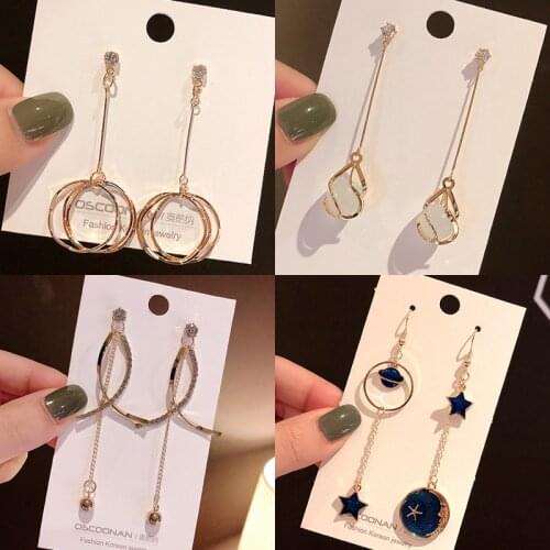 2020 New Fashion Womens Earrings round heart Shape flower geometry Earrings For Women cute girl party jewelry gifts wholesale