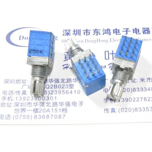 [YK] Type 09 quadruple 4 precision potentiometer B50K b50kx4 track shaft length 12MM switch