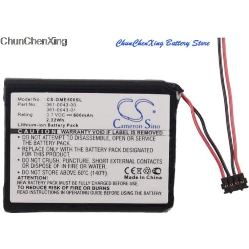 Cameron Sino 600mAh Battery 361-0043-00 for Garmin Edge 200, Edge 205,Edge 500, Edge 520, Edge 820, Edge Explore 820