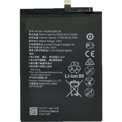 Bateria Original REF HB386589ECW Para huawey p10 plus, mate 20 lite,honor play ENVIO GRATIS