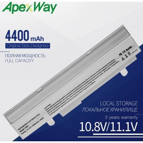 Apexway laptop white battery for ASUS 90-OA001B2400Q 90-OA001B2600Q 90-XB29OABT00100Q A31-1015 A32-1015 AL31-1015 PL32-1015