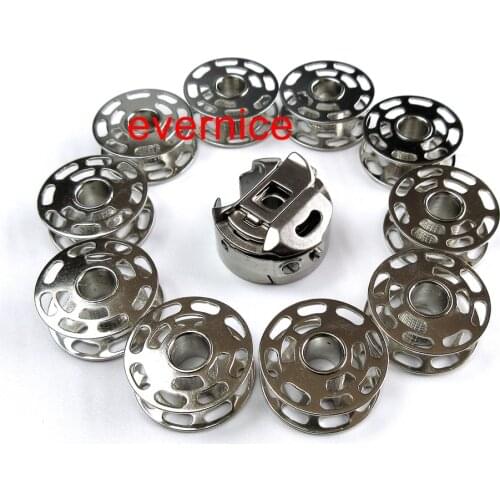 Bobbin Case +10 Bobbins For Bernina 180,185,190 200,560 580,640,730 Artista