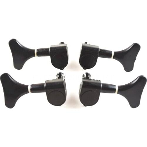 Niko Black Electric Bass Sealed Tuning Pegs Tuners Machines Heads 2L+2R Free Shipping Wholesales