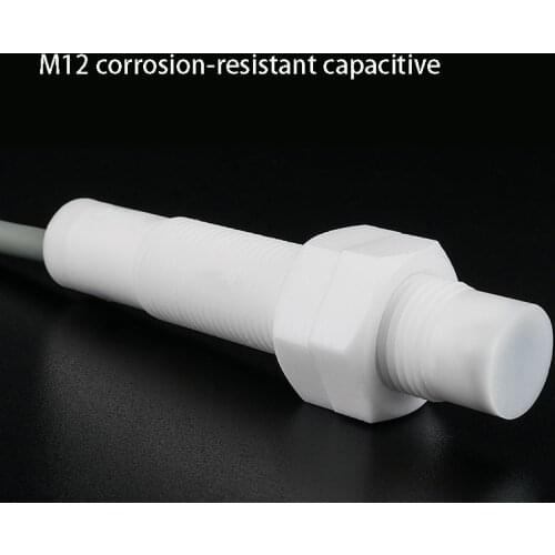 M12 corrosion-resistant capacitive proximity switch acid and alkali corrosion-resistant liquid level material sensor