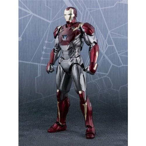 SHF Marvel Avengers Infinity War Ironman MK47 BJD Action Figures Toys for Christmas Birthday Gift