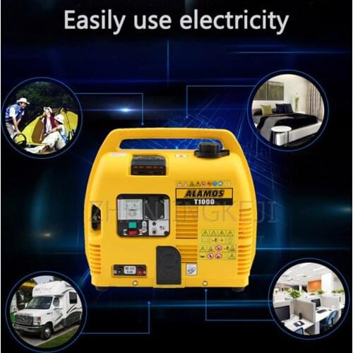 Gasoline Generator 220V Emergency Home Small 900W Low Noise RV Outdoor Mini Portable Lighting Power Tools Generation Equipment