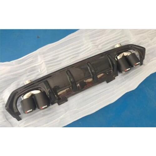 Carbon fiber Car Rear Bumper Lip Auto Car Diffuser For Honda civic 2016 2017 2018