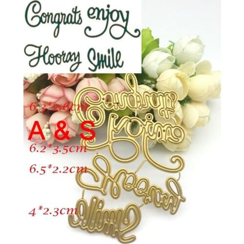 K23 METAL CUTTING DIES Smile Letter Gift Scrapbook Card Album Wedding Paper Craft Home Decor Embossing Stencil Punch