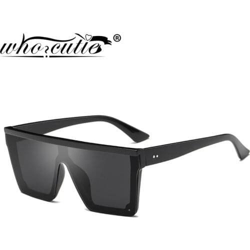 Retro Black Square sunglasses Men Women 2019 Brand Design Vintage Shield Frame Sun Glasses Tortoiseshell Flat Top Shades OM768B