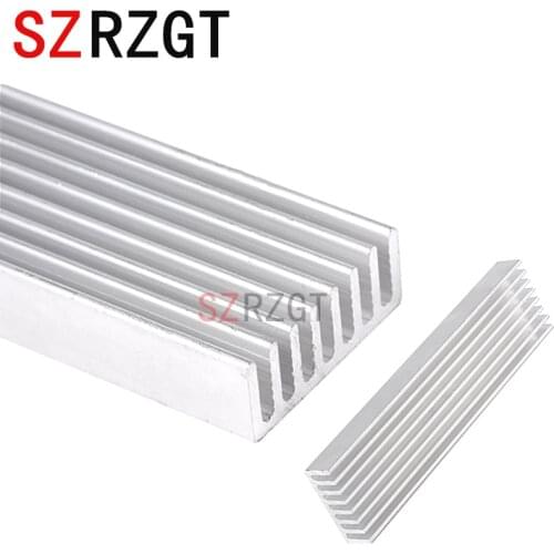 New DIY Cooler Aluminum Heatsink Heat Sink Chip 100*25*10mm for IC LED Power Transistor