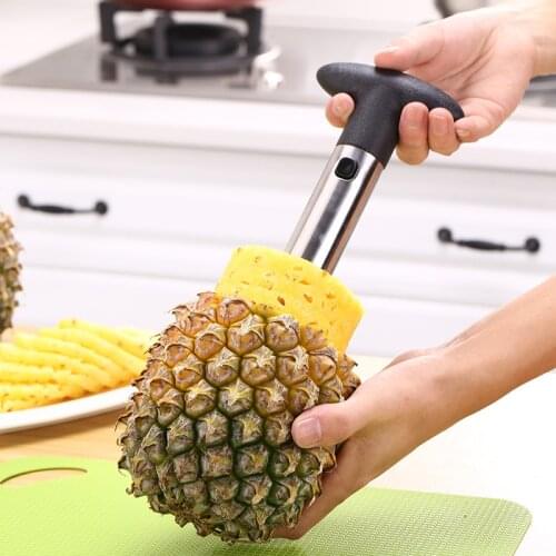 1PC Stainless Steel Easy to use Pineapple Peeler Accessories Pineapple Slicers Fruit Knife Cutter Corer Slicer Kitchen Tools