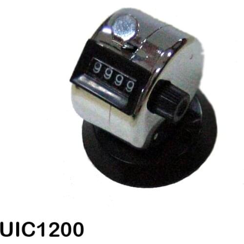 Wholesale/Retail UNIWISE UIC-1200 Mechanical Steel Tally Counter Handheld 4 Digit 0000-9999 Plastic Winder & Plastic Base